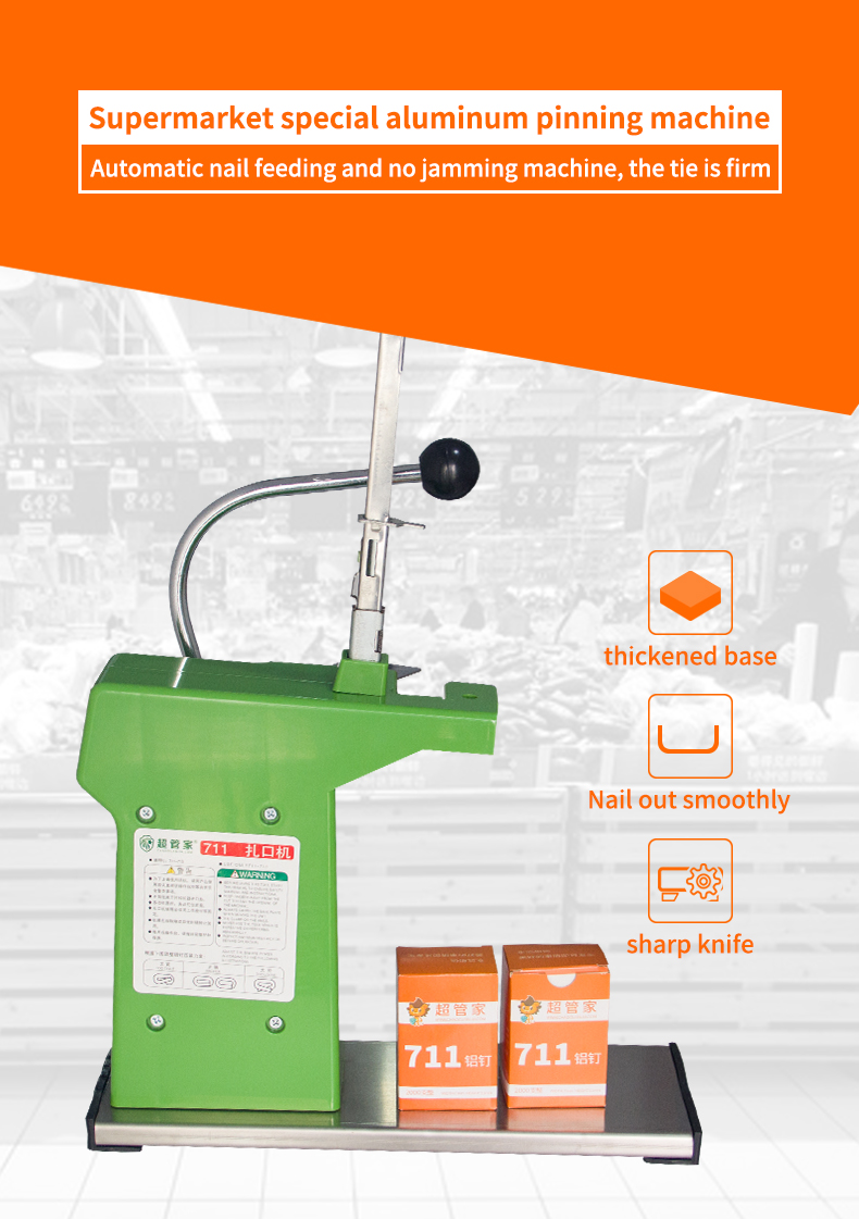 711 Aluminum Nail Bag Clipping Sealing Machine for Supermarket - 6